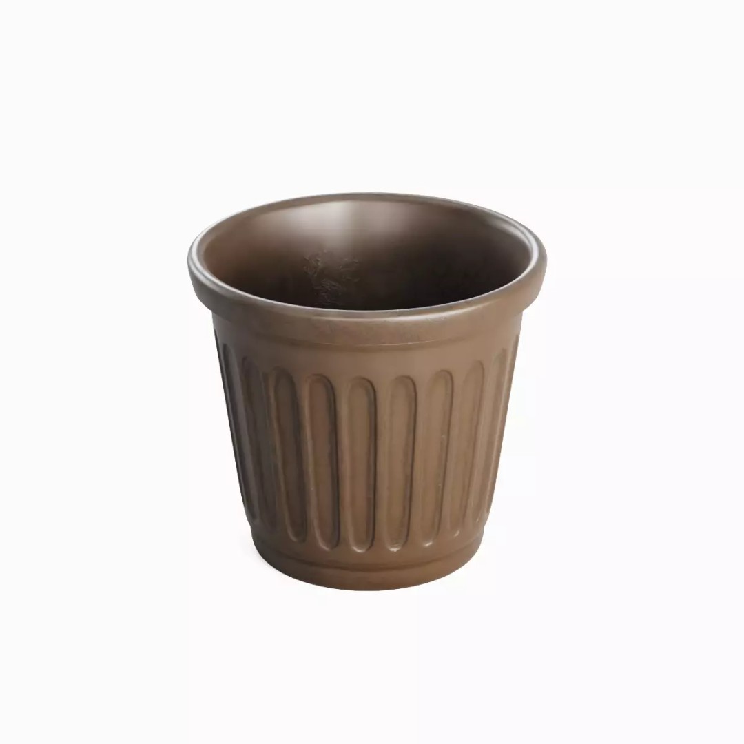 Plastic Flowerpot 3D Model – High Poly Game-Ready Asset, FBX, OBJ - View 8