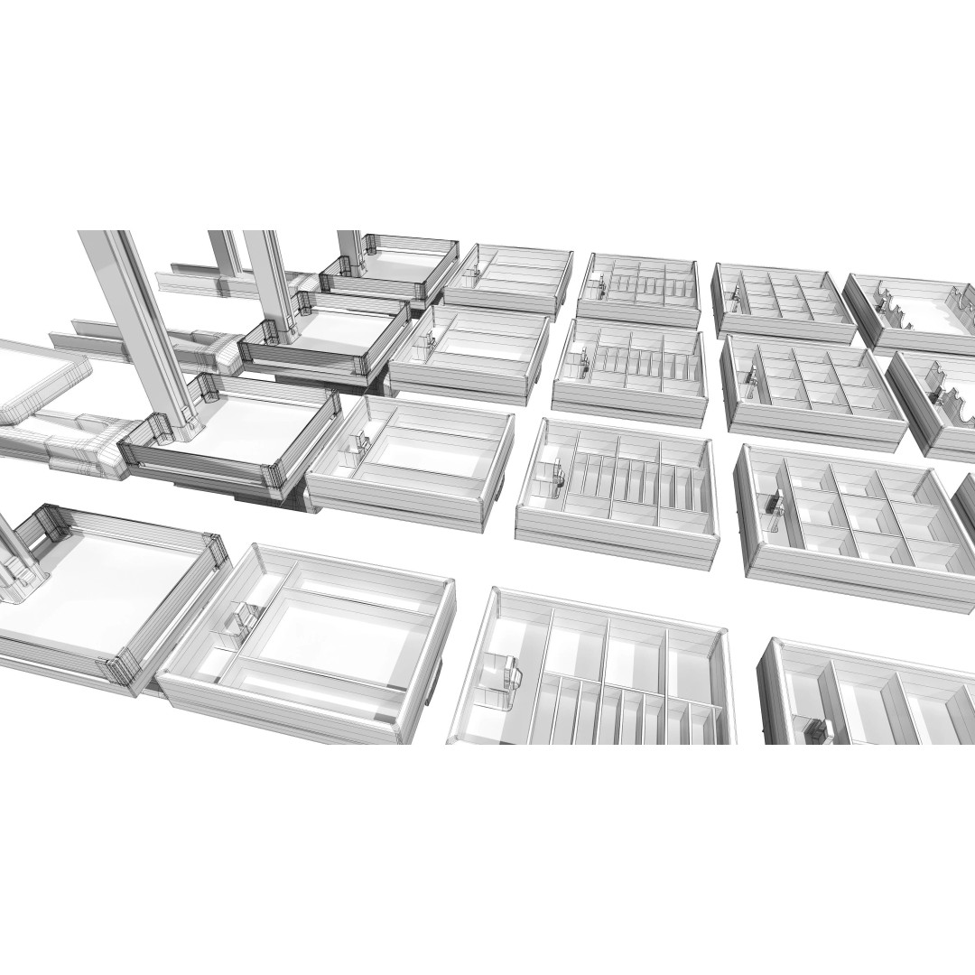 Furniture Fittings Mega Pack 3D Model – Mechanisms for Interior Design - View 10