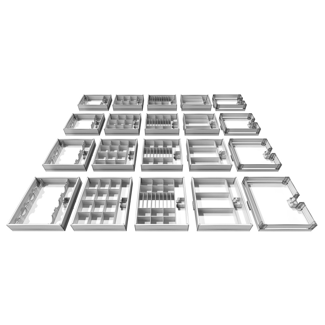 Furniture Fittings Mega Pack 3D Model – Mechanisms for Interior Design - View 12