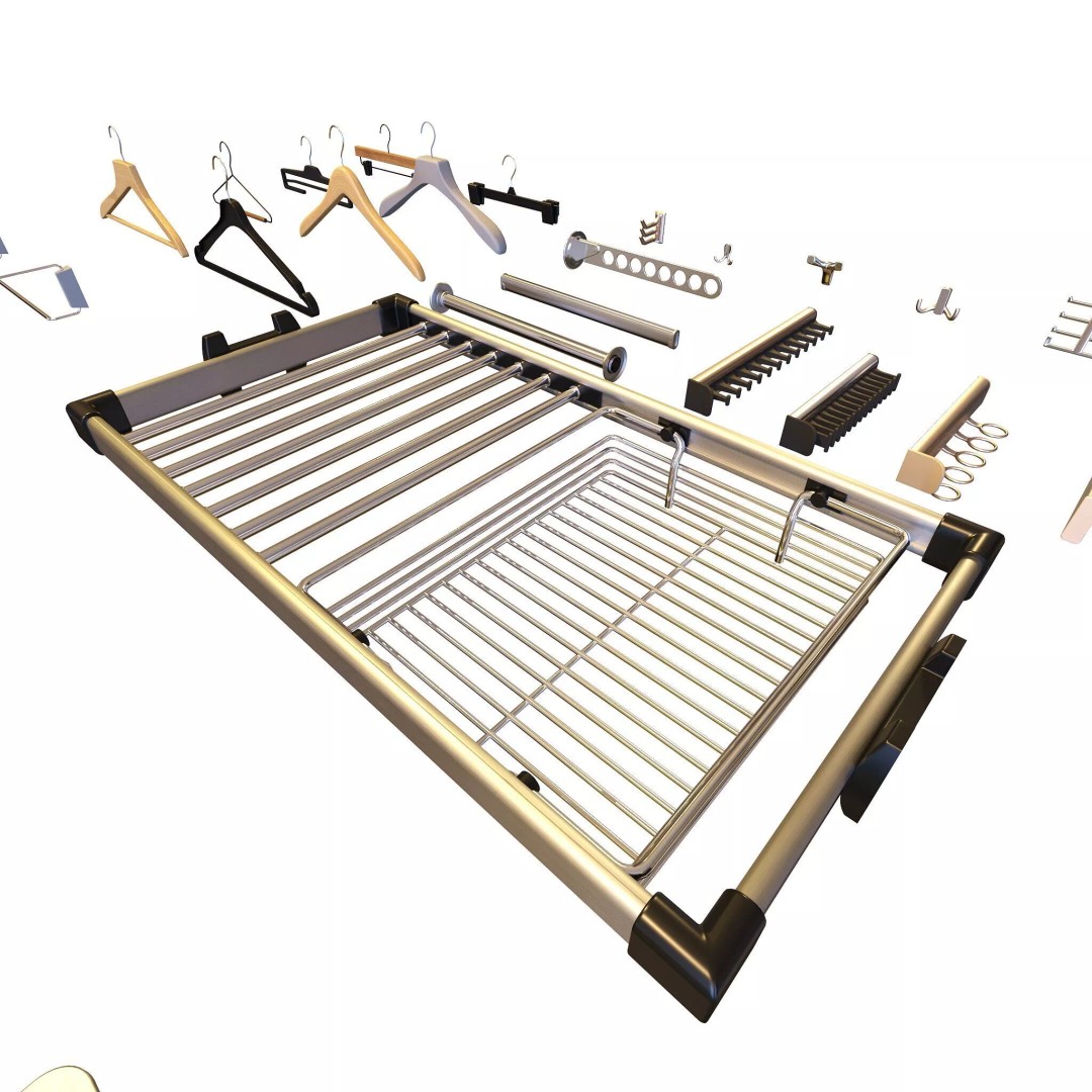 Furniture Fittings Mega Pack 3D Model – Mechanisms for Interior Design - View 41