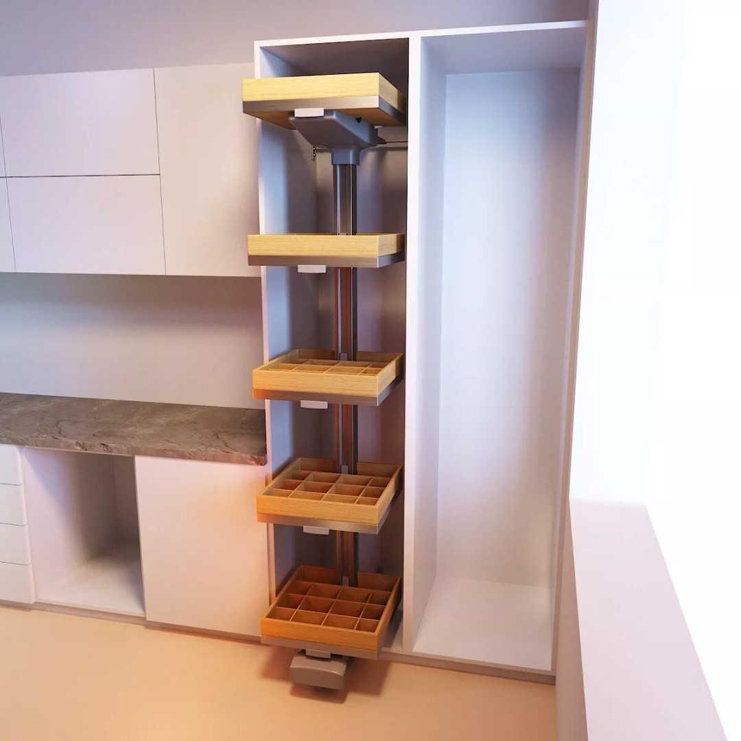 Furniture Fittings Mega Pack 3D Model – Mechanisms for Interior Design - View 6