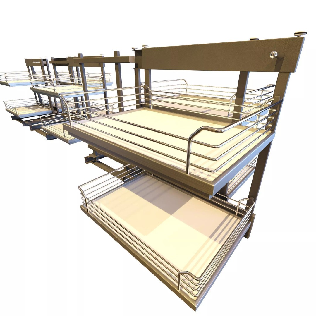Furniture Fittings Mega Pack 3D Model – Mechanisms for Interior Design - View 69