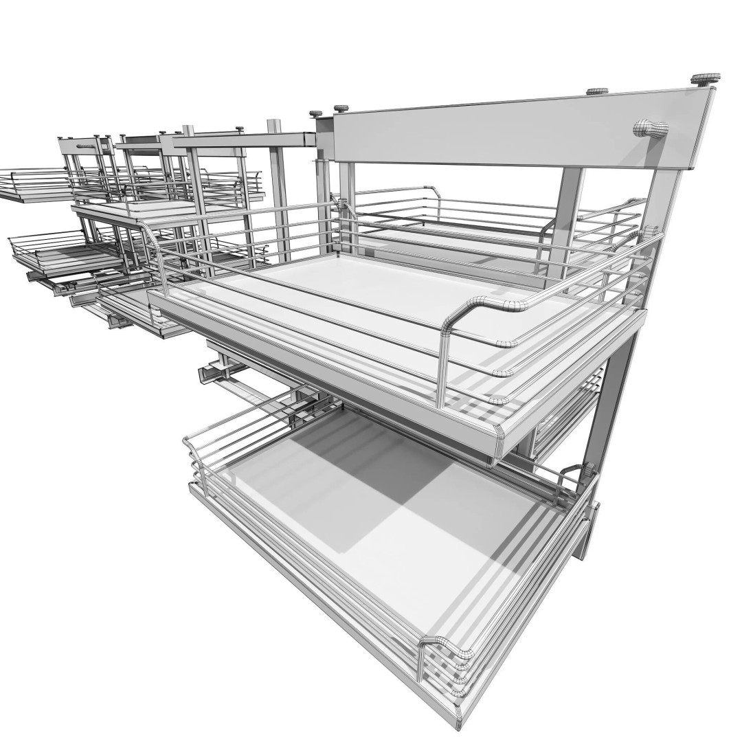 Furniture Fittings Mega Pack 3D Model – Mechanisms for Interior Design - View 70