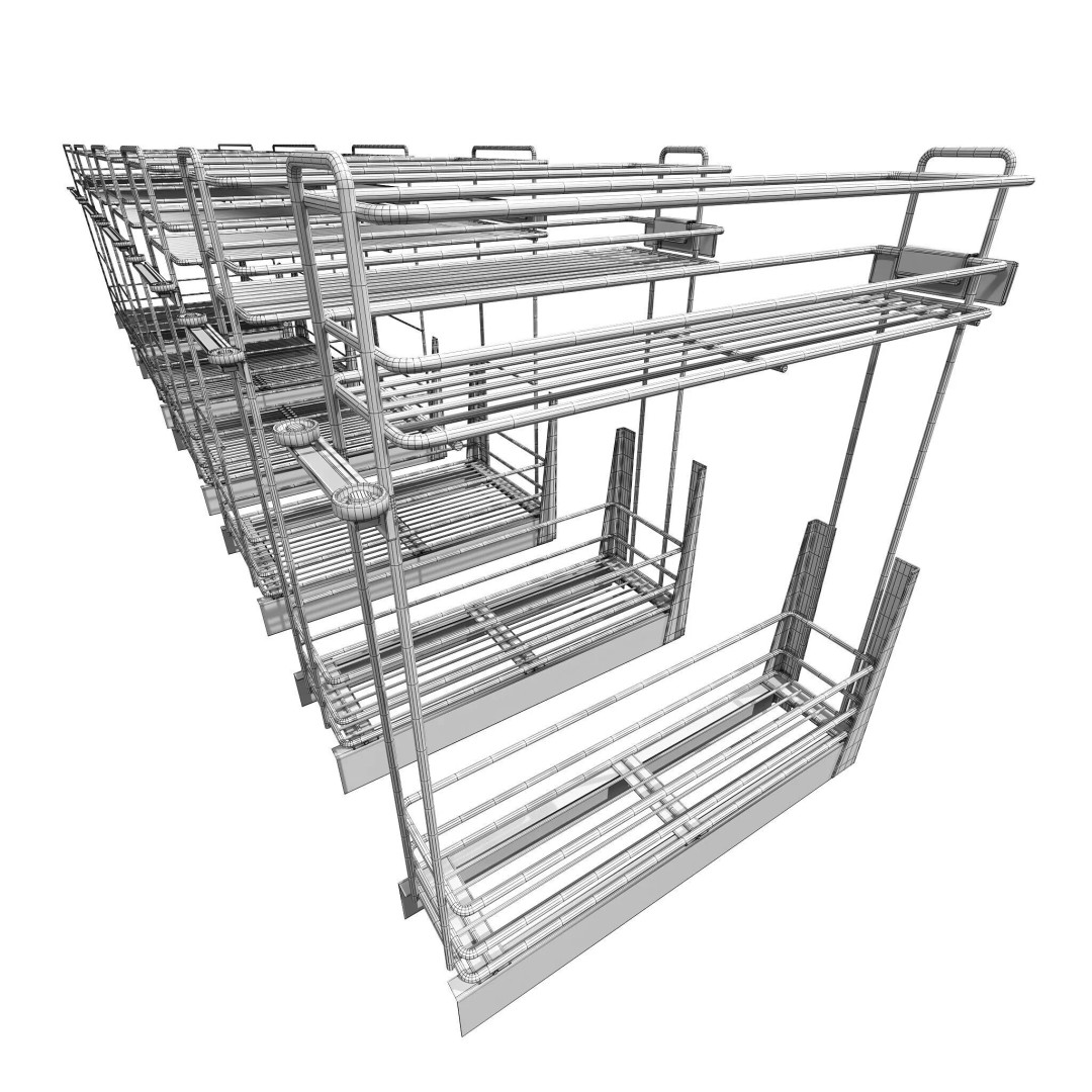 Furniture Fittings Mega Pack 3D Model – Mechanisms for Interior Design - View 82