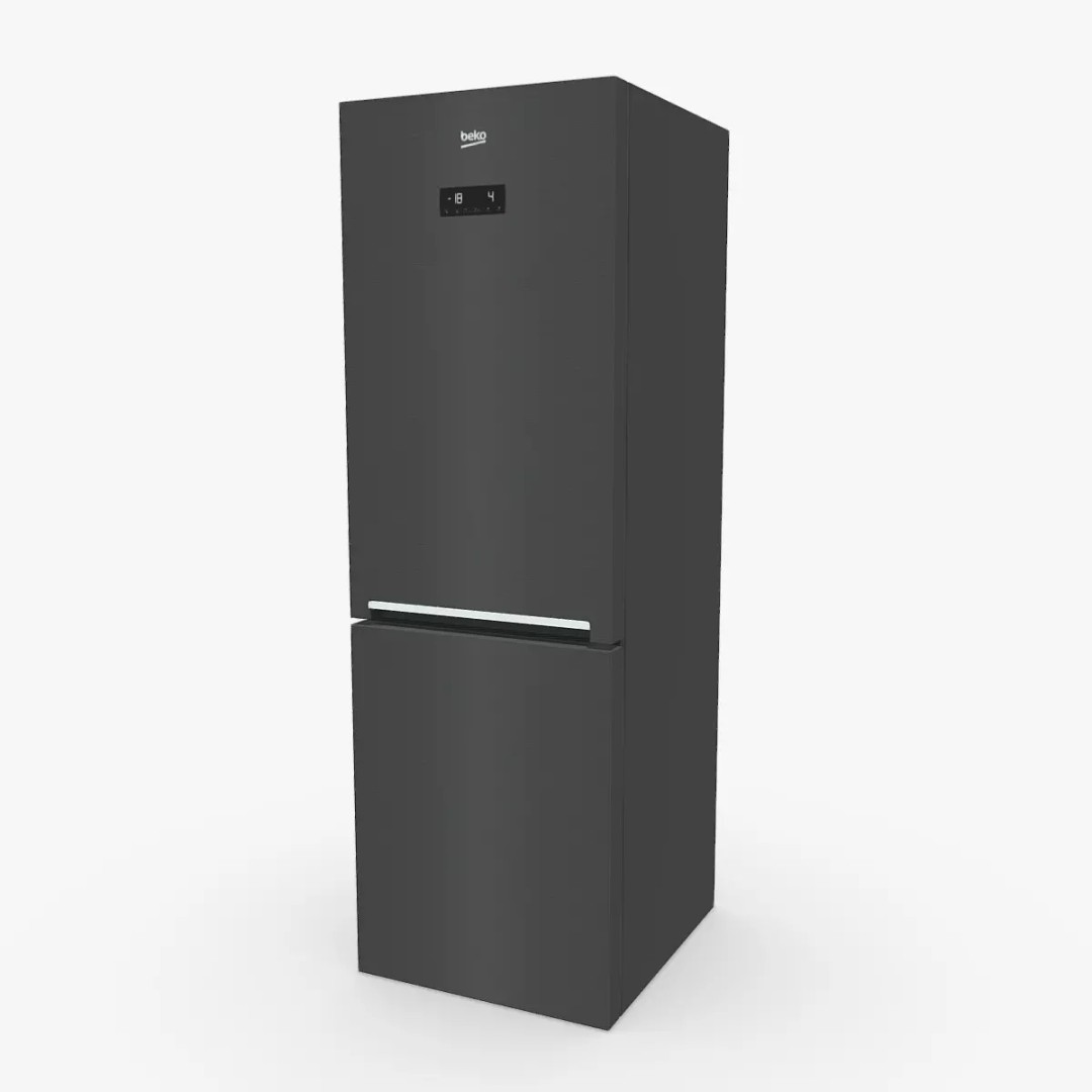 Beko RCNA366E40ZXBRN Fridge 3D Model – Low Poly PBR Game Asset, FBX - View 2