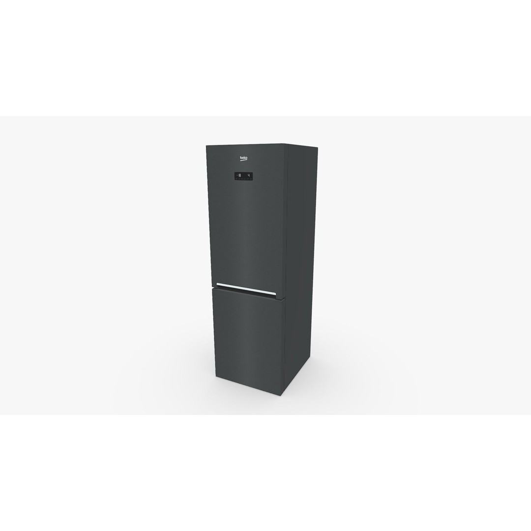 Beko RCNA366E40ZXBRN Fridge 3D Model – Low Poly PBR Game Asset, FBX - View 7