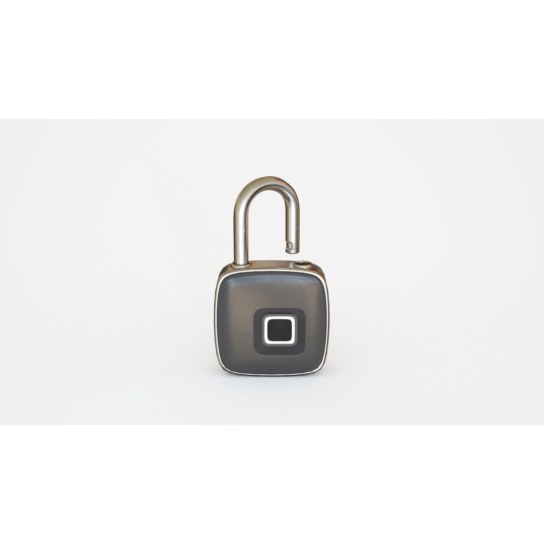 Smart Fingerprint Padlock 3D Model – Low Poly PBR Game Asset, FBX - View 5