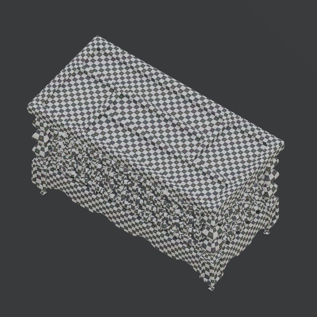 Moroccan Mashrabiya Table 3D Model – High Poly PBR Interior Asset, FBX - View 11