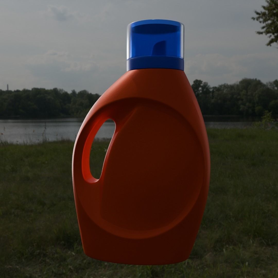 Tide Detergent Bottle 3D Model – Low Poly PBR Asset, Blender, FBX - View 14