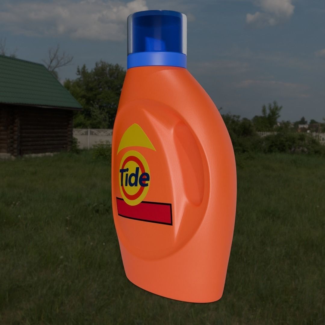 Tide Detergent Bottle 3D Model – Low Poly PBR Asset, Blender, FBX - View 19