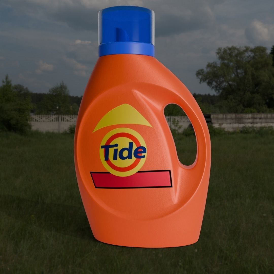 Tide Detergent Bottle 3D Model – Low Poly PBR Asset, Blender, FBX - View 22
