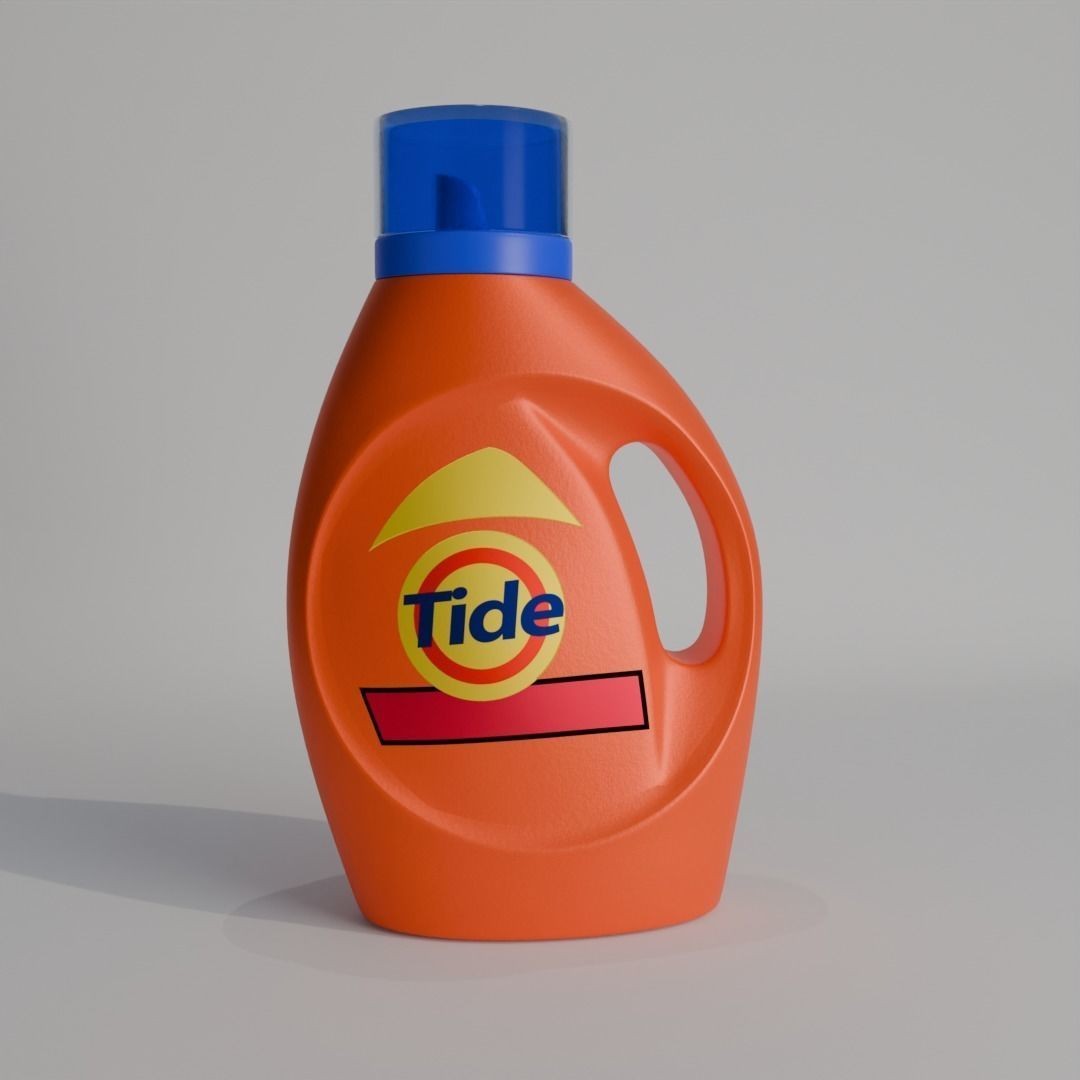 Tide Detergent Bottle 3D Model – Low Poly PBR Asset, Blender, FBX - View 5