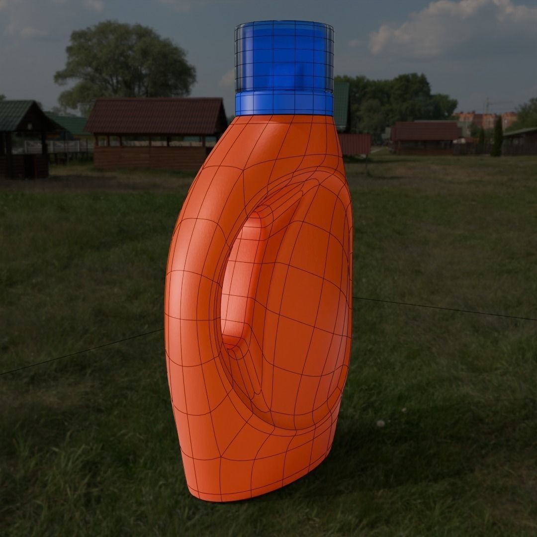 Tide Detergent Bottle 3D Model – Low Poly PBR Asset, Blender, FBX - View 9