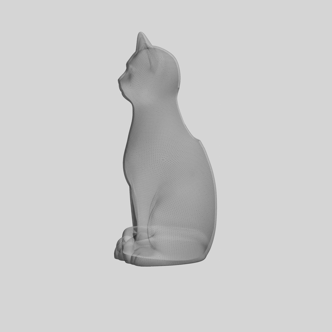 Cat Vase 3D Model – Low Poly Photo-Realistic Decor Asset, FBX - View 10