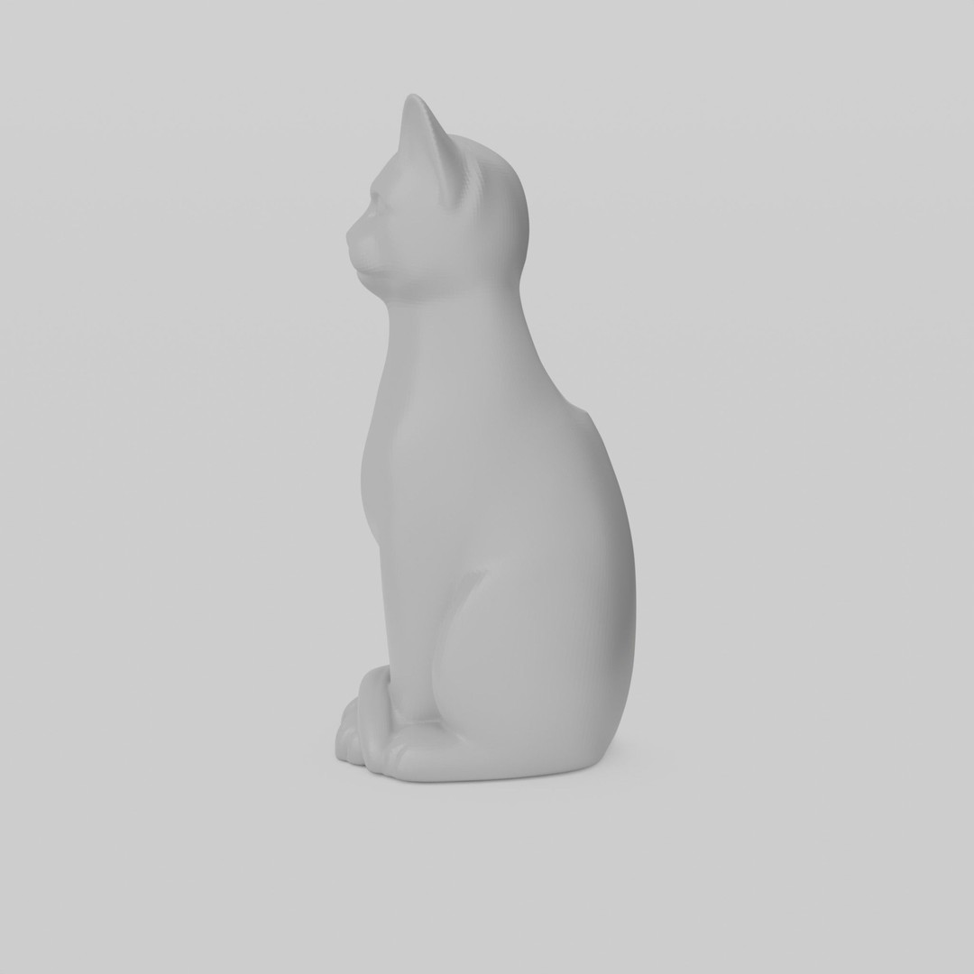 Cat Vase 3D Model – Low Poly Photo-Realistic Decor Asset, FBX - View 5