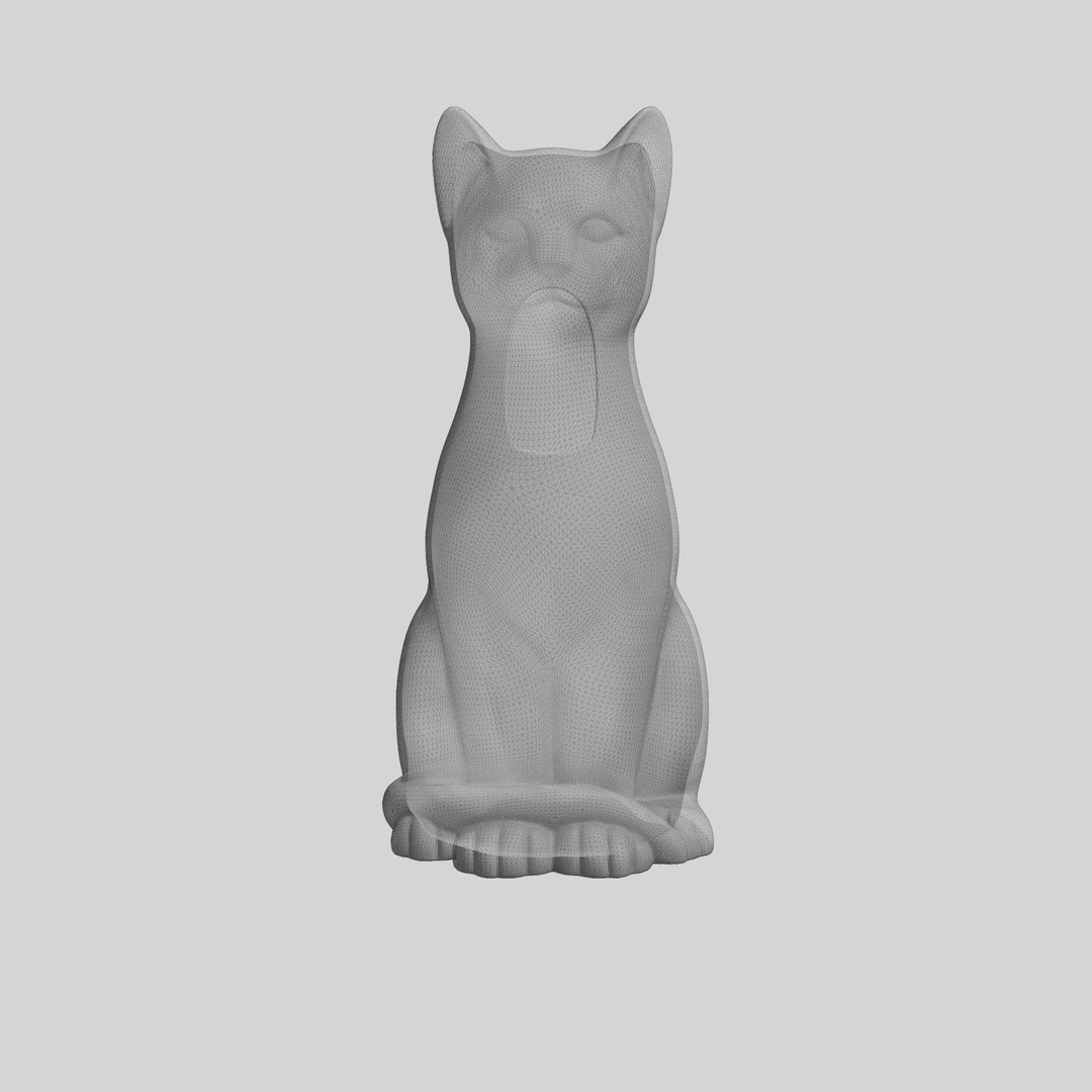 Cat Vase 3D Model – Low Poly Photo-Realistic Decor Asset, FBX - View 7