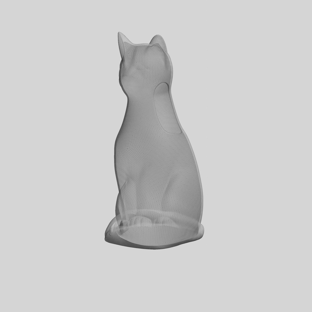 Cat Vase 3D Model – Low Poly Photo-Realistic Decor Asset, FBX - View 9