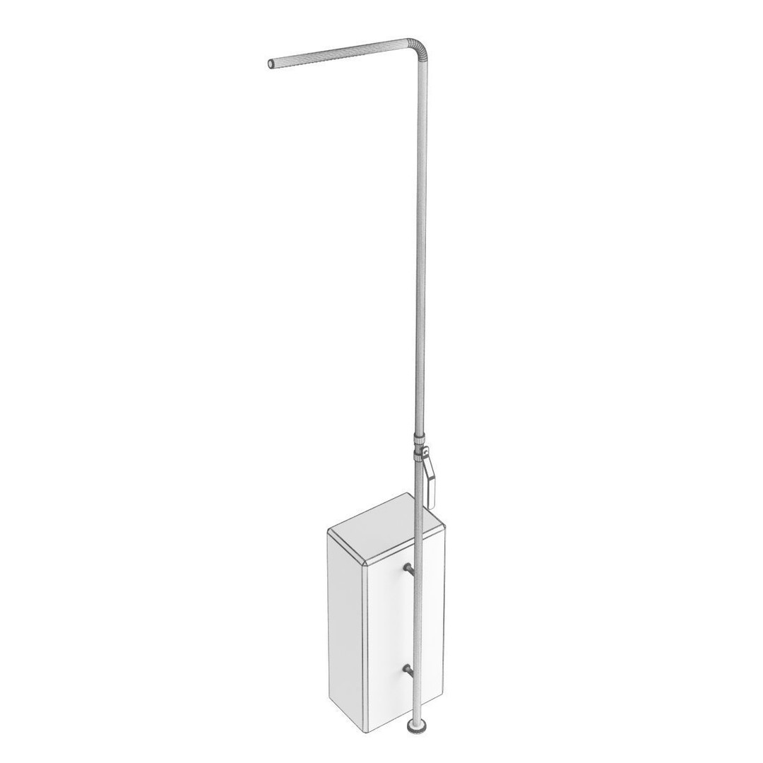 Shower 3D Model – Realistic Bathroom Fixture, FBX, PBR Textures