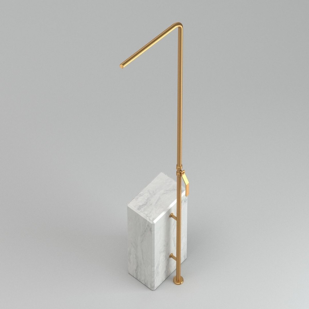Shower 3D Model – Realistic Bathroom Fixture, FBX, PBR Textures - View 5