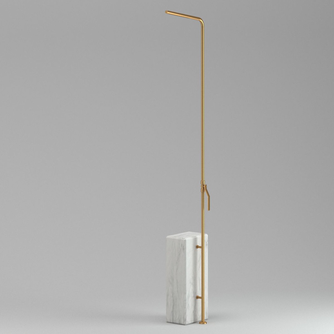 Shower 3D Model – Realistic Bathroom Fixture, FBX, PBR Textures - View 6