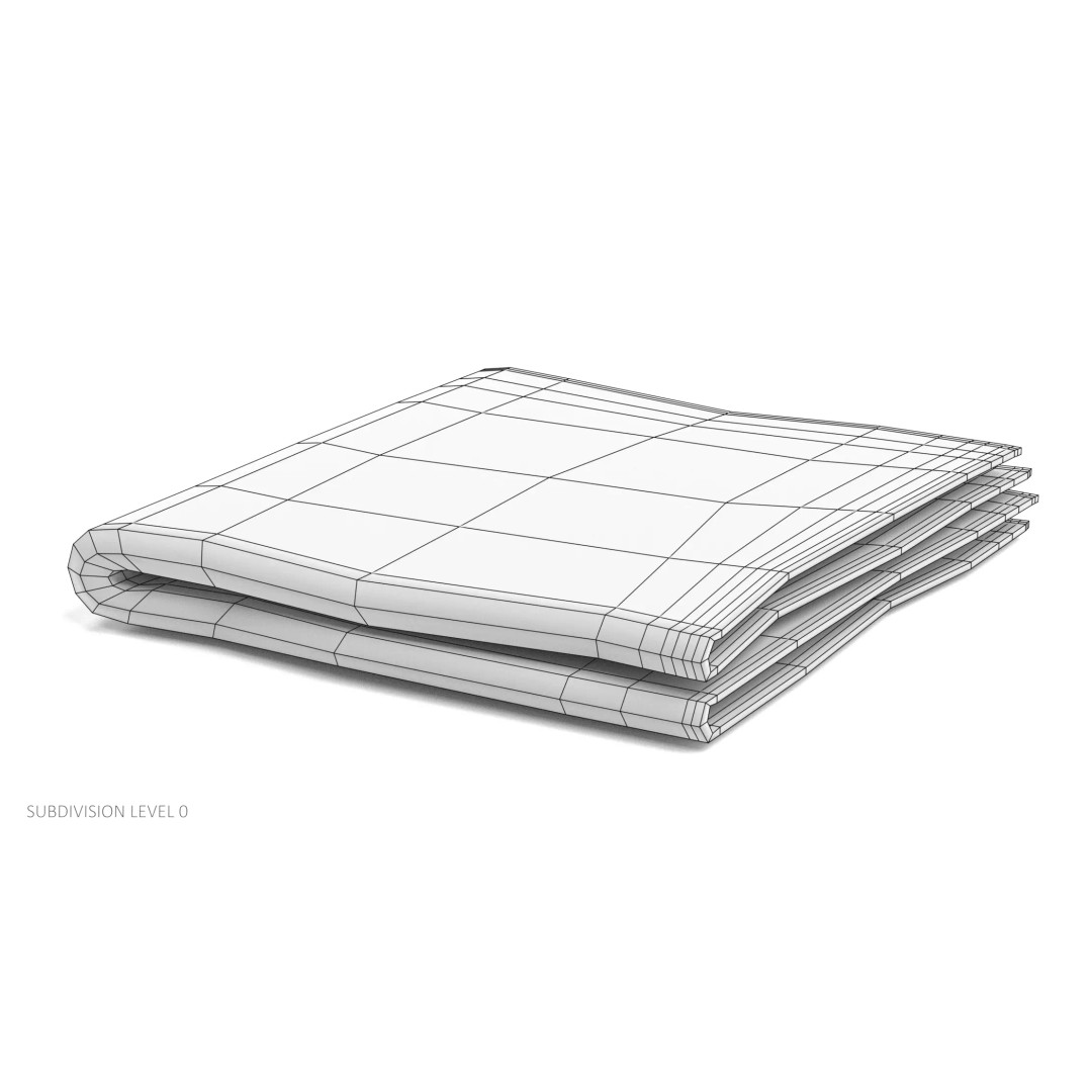 Towels 3D Model – Bathroom Linen Collection, PBR Textures - View 12