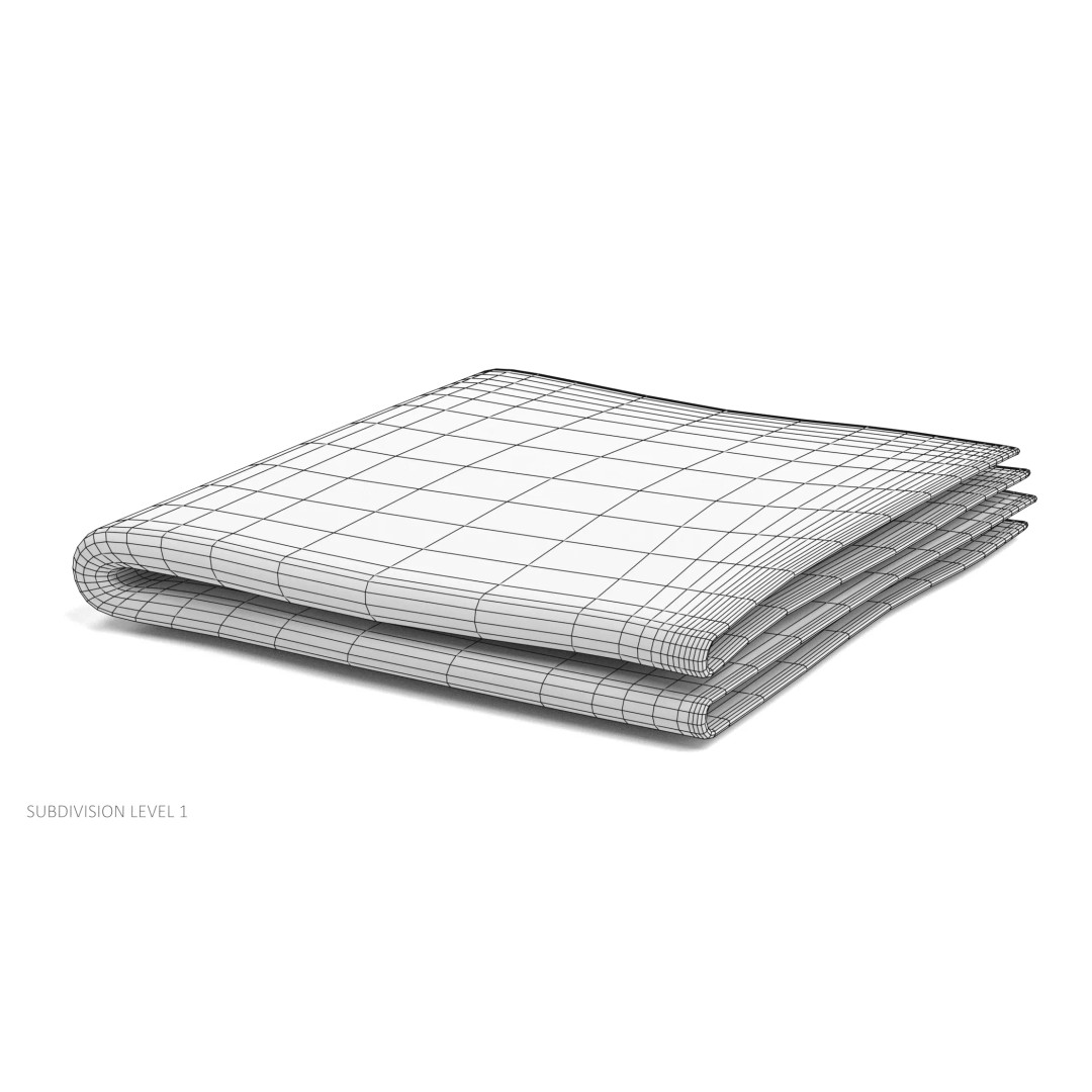 Towels 3D Model – Bathroom Linen Collection, PBR Textures - View 13