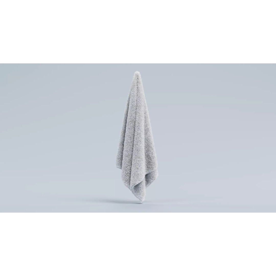 Towels 3D Model – Bathroom Linen Collection, PBR Textures - View 5