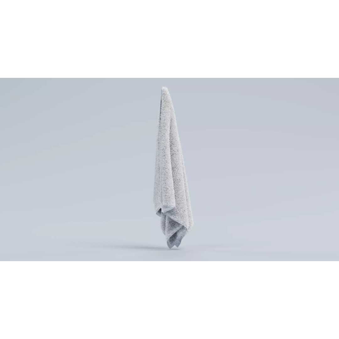 Towels 3D Model – Bathroom Linen Collection, PBR Textures - View 6