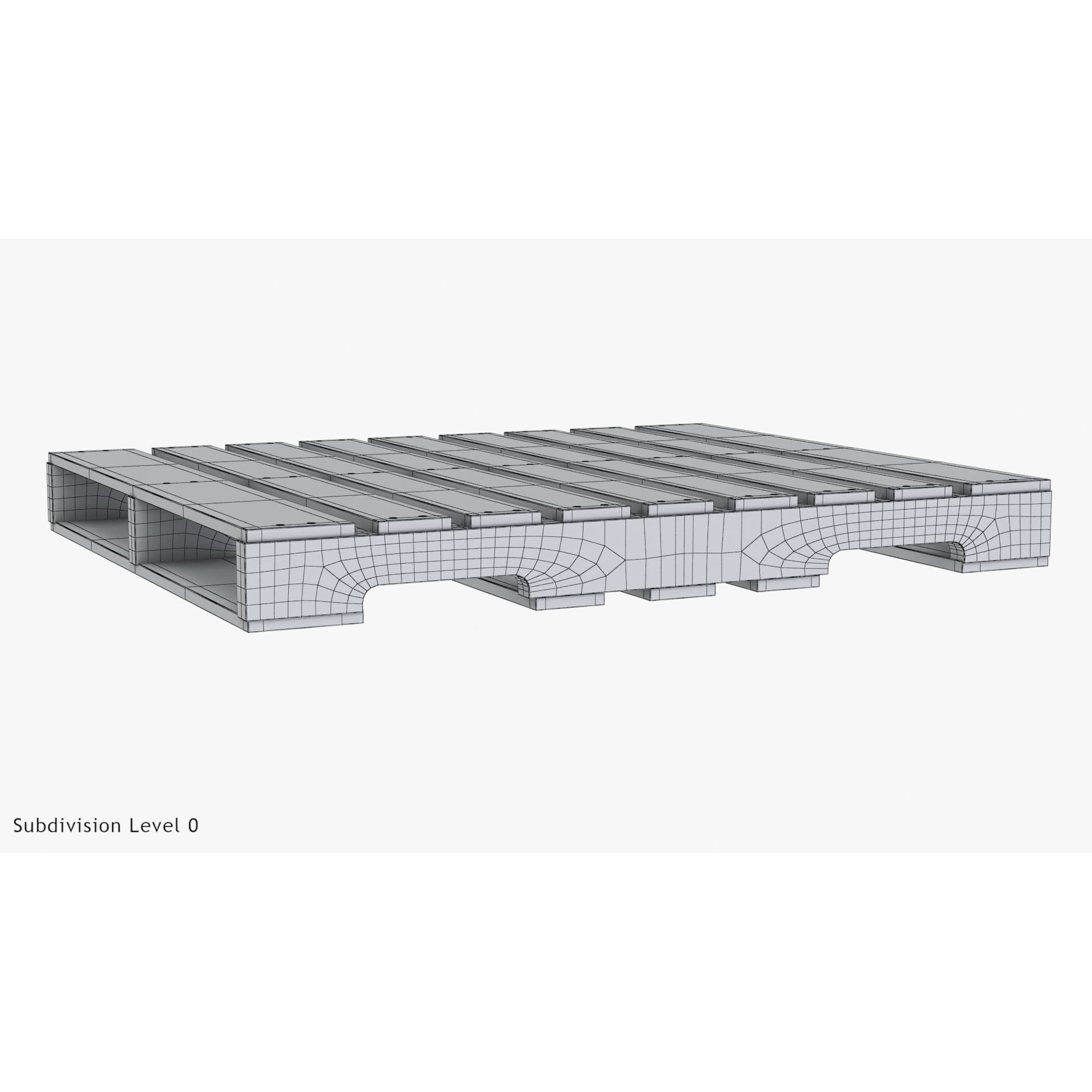 Wooden Pallet T1 - Low-Poly Game-Ready 3D Model - View 13