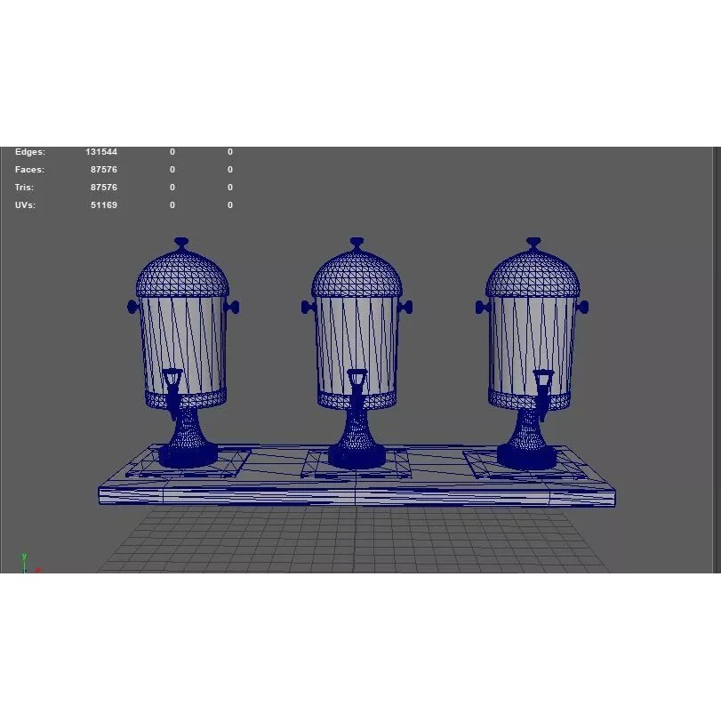 Juice Jar and Juice Dispenser 3D Model – PBR Textured Formats for Animation
