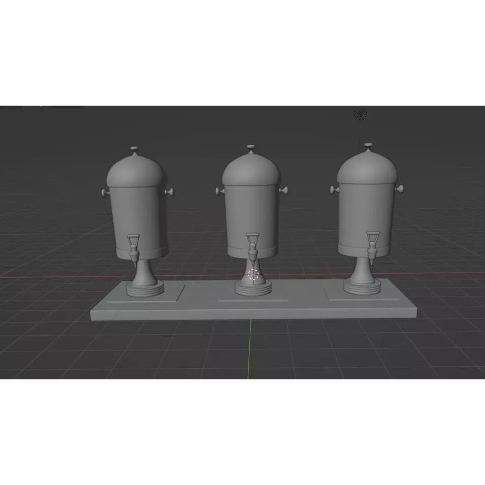 Juice Jar and Juice Dispenser 3D Model – PBR Textured Formats for Animation - View 11