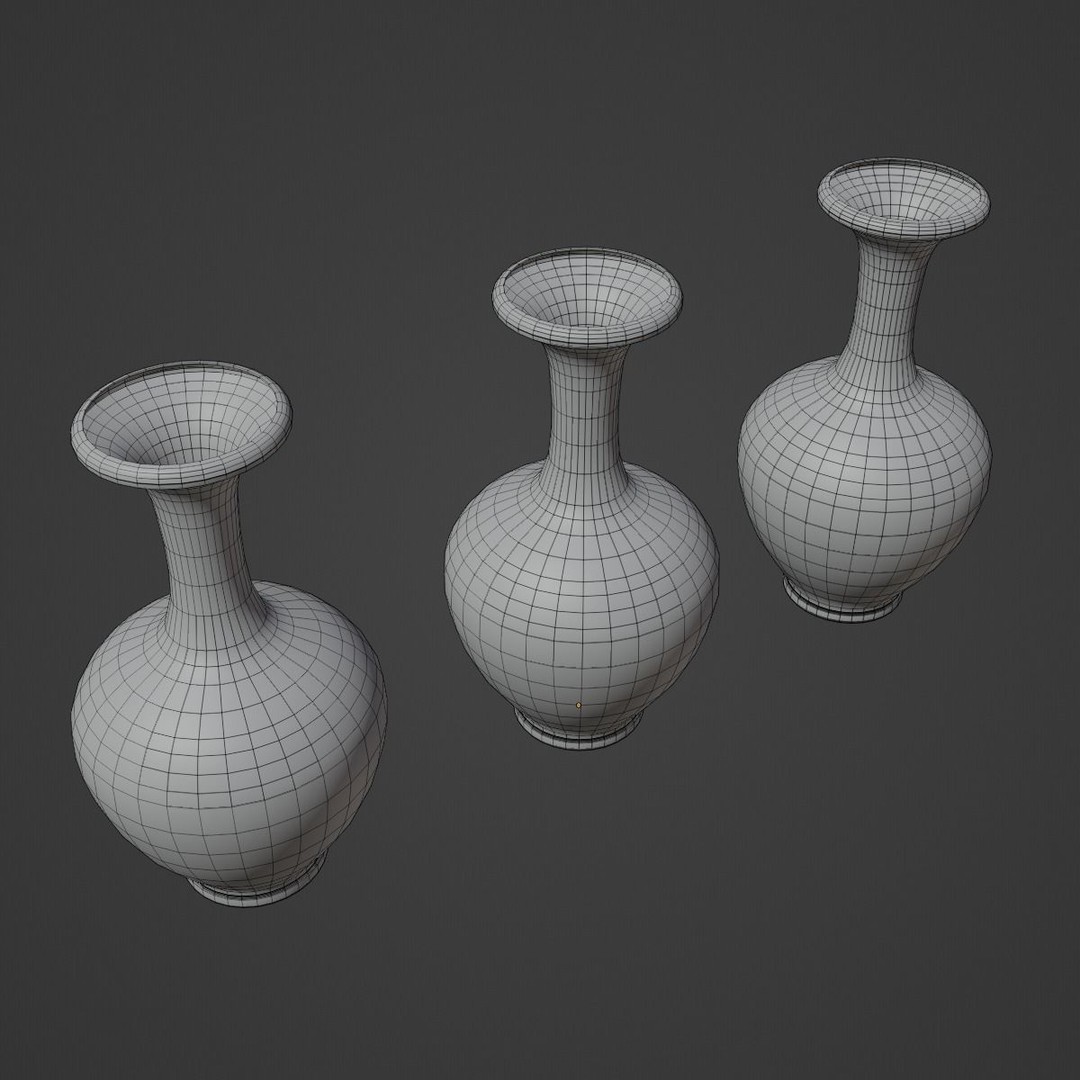 Decorative Vase 3D Model – Low Poly Game Ready, FBX, PBR Textures