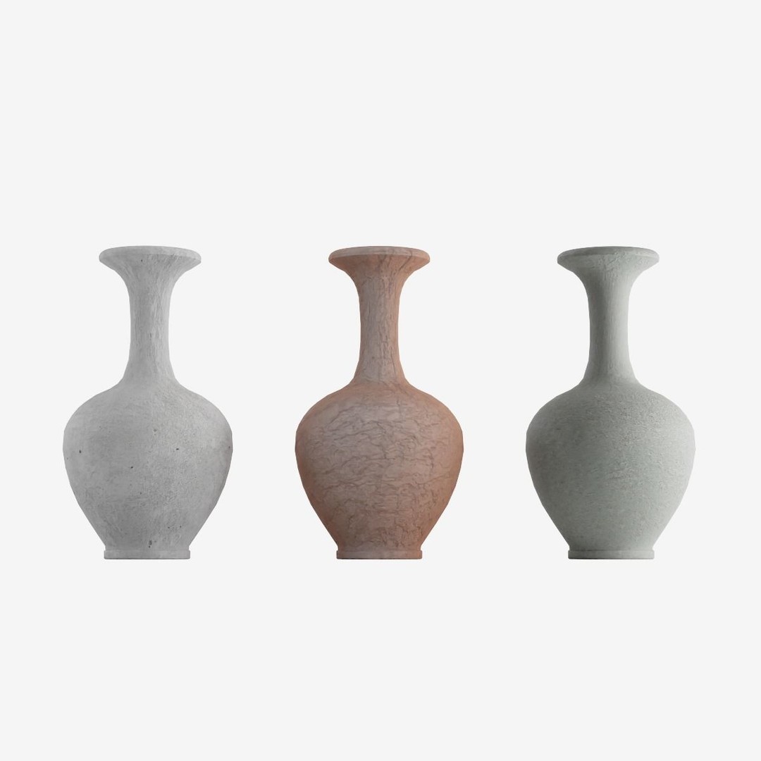 Decorative Vase 3D Model – Low Poly Game Ready, FBX, PBR Textures - View 11