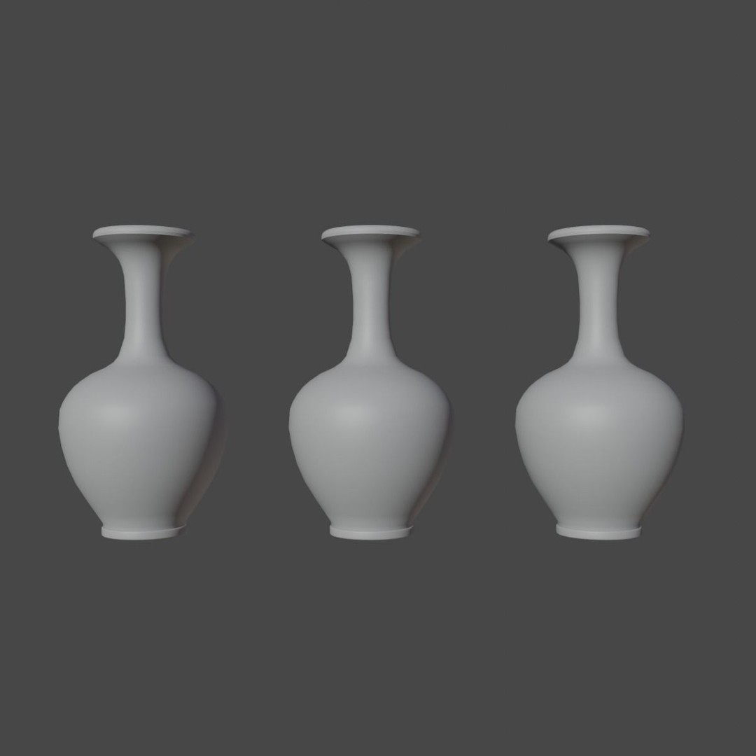 Decorative Vase 3D Model – Low Poly Game Ready, FBX, PBR Textures - View 14