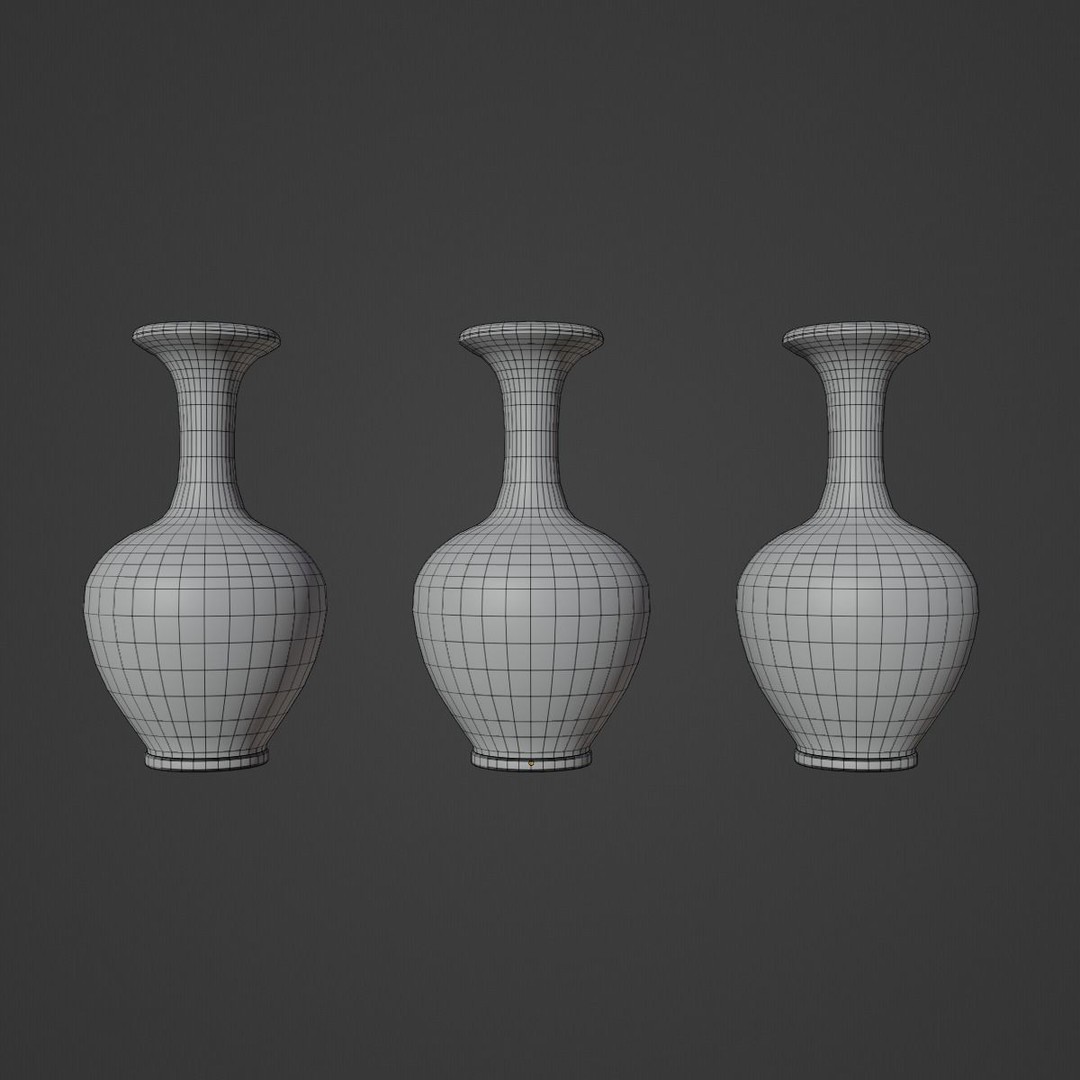 Decorative Vase 3D Model – Low Poly Game Ready, FBX, PBR Textures - View 15