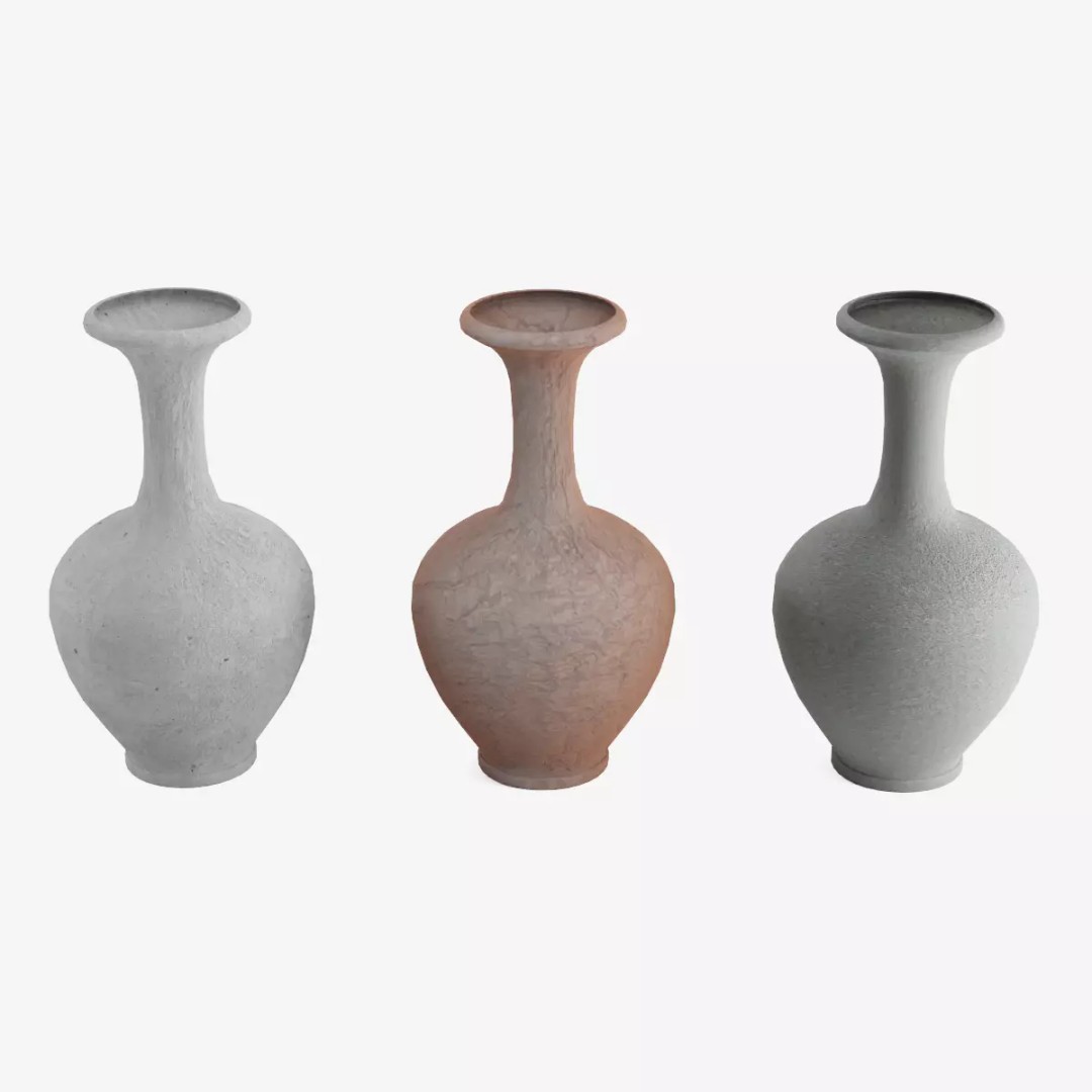 Decorative Vase 3D Model – Low Poly Game Ready, FBX, PBR Textures - View 2