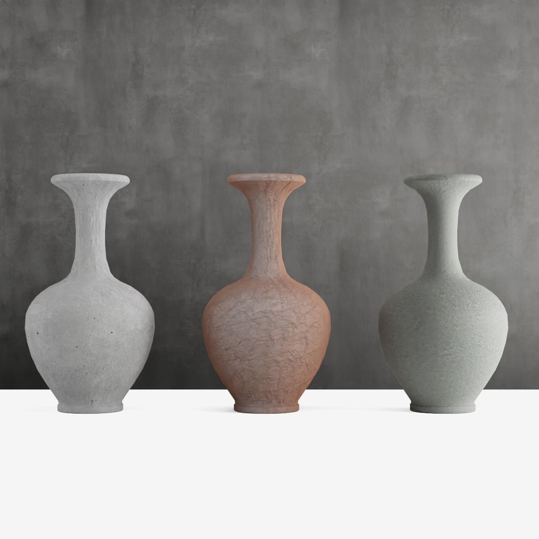Decorative Vase 3D Model – Low Poly Game Ready, FBX, PBR Textures - View 4