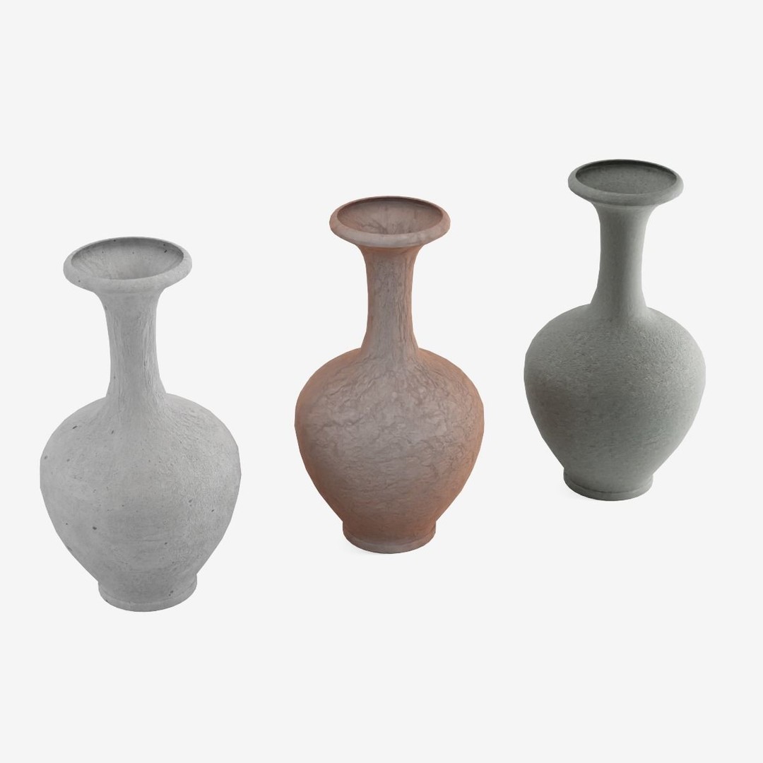 Decorative Vase 3D Model – Low Poly Game Ready, FBX, PBR Textures - View 6