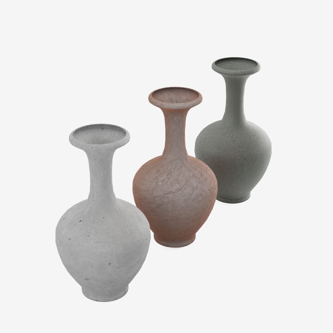 Decorative Vase 3D Model – Low Poly Game Ready, FBX, PBR Textures - View 7