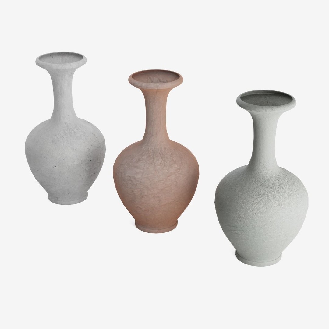 Decorative Vase 3D Model – Low Poly Game Ready, FBX, PBR Textures - View 8