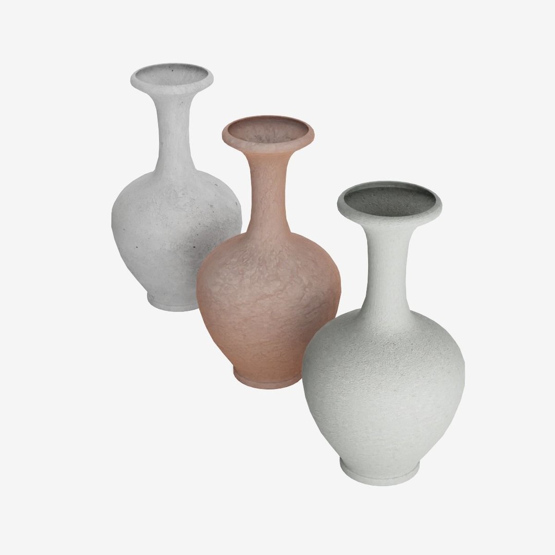 Decorative Vase 3D Model – Low Poly Game Ready, FBX, PBR Textures - View 9