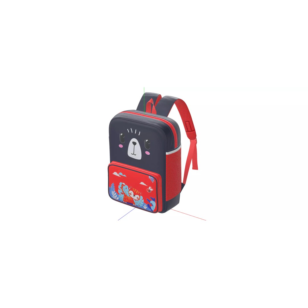 Kids Graphic Printed PU Backpack 3D Model – Mid Poly PBR Asset, FBX, OBJ - View 5