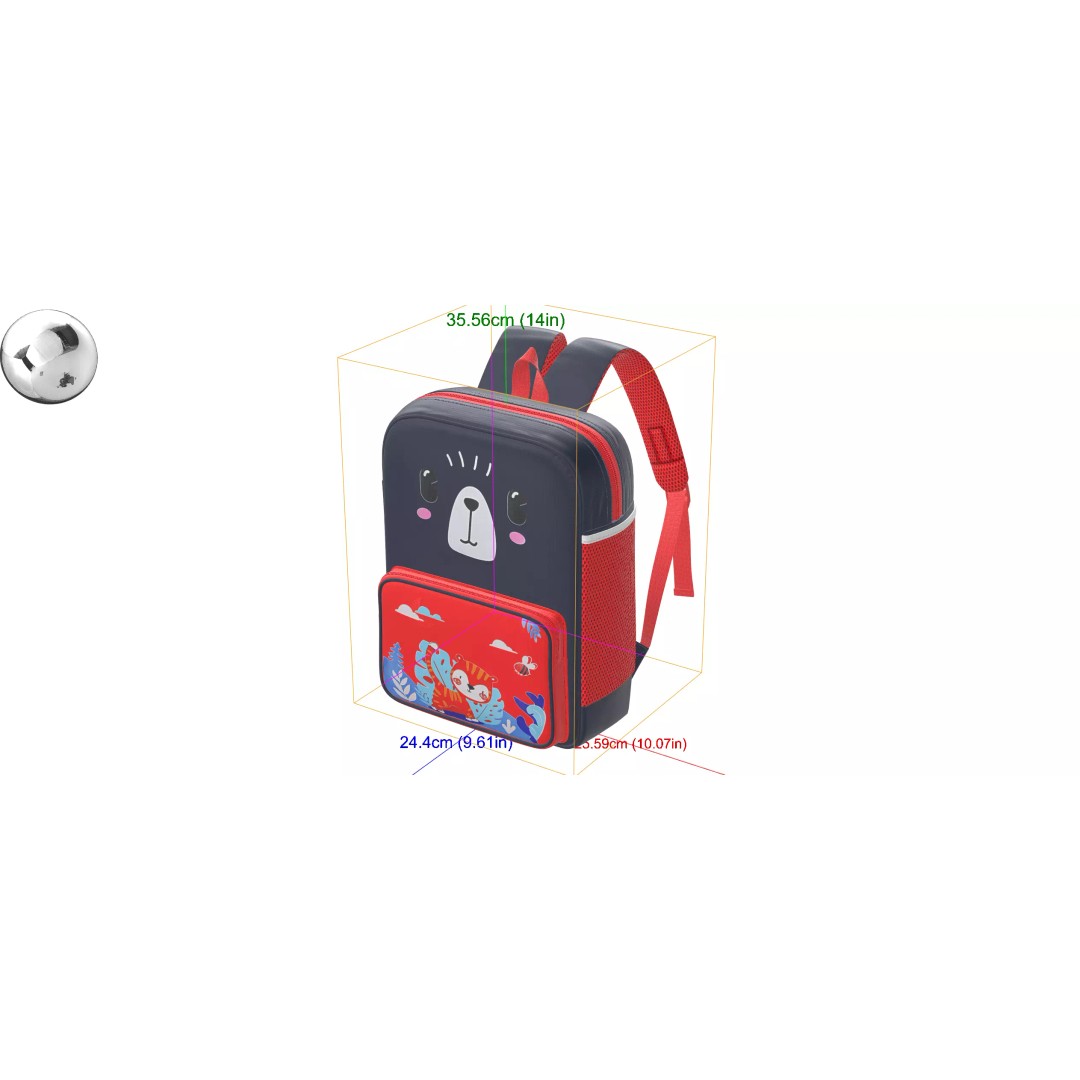 Kids Graphic Printed PU Backpack 3D Model – Mid Poly PBR Asset, FBX, OBJ - View 8