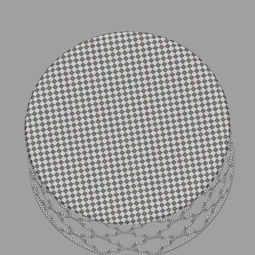Moroccan Round Trellis Table 3D Model – PBR Textured, Game-Ready Formats - View 9