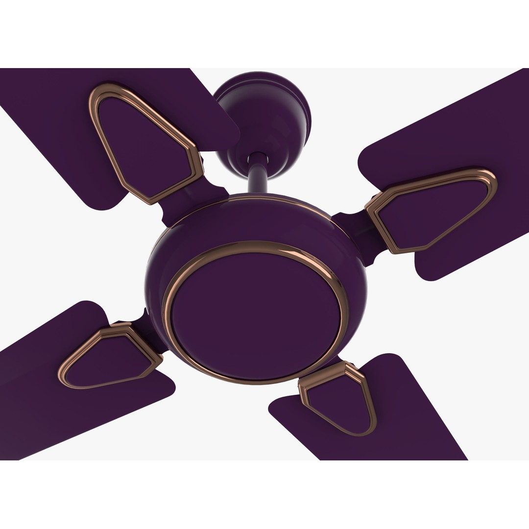 Ceiling Fan 3D Model – Low Poly Interior Asset, PBR Textures, FBX - View 4