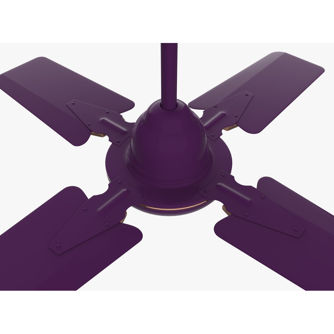 Ceiling Fan 3D Model – Low Poly Interior Asset, PBR Textures, FBX - View 5
