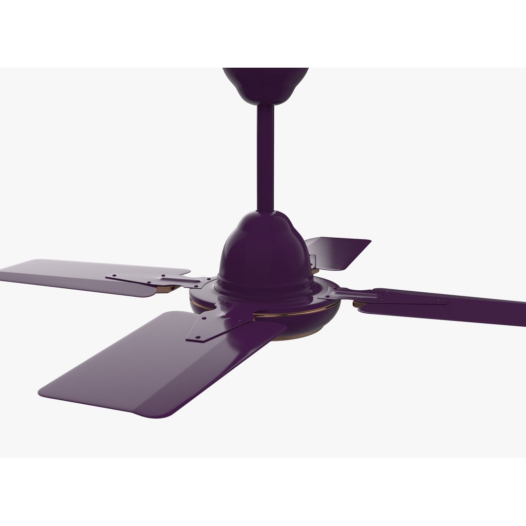 Ceiling Fan 3D Model – Low Poly Interior Asset, PBR Textures, FBX - View 6
