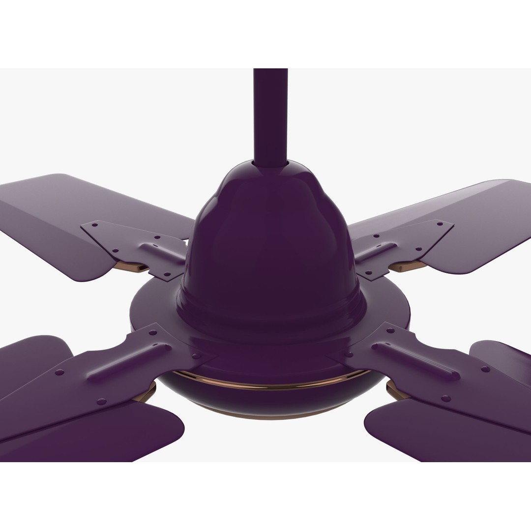 Ceiling Fan 3D Model – Low Poly Interior Asset, PBR Textures, FBX - View 7