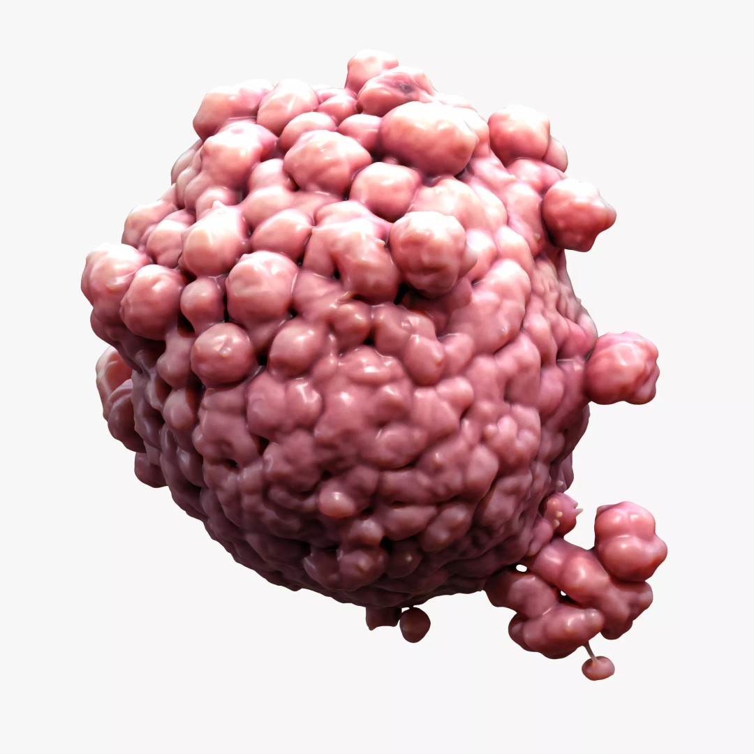 Cancer Cell Tumor 3D Model – High Poly PBR Asset, FBX, OBJ, Blender - View 2