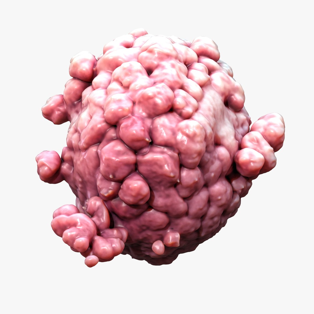 Cancer Cell Tumor 3D Model – High Poly PBR Asset, FBX, OBJ, Blender - View 3